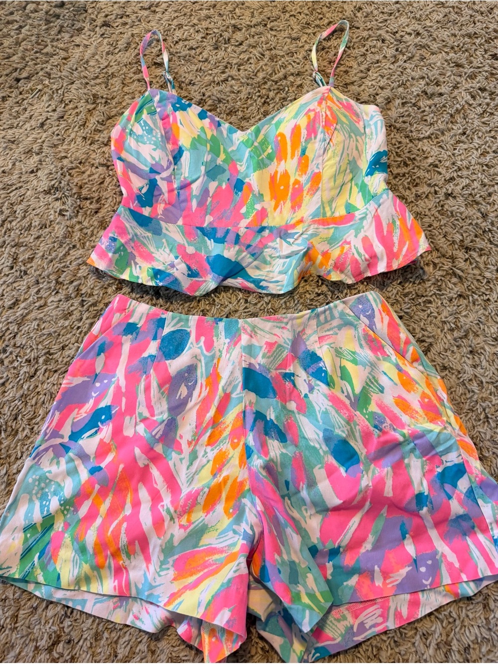 EUC Lilly Pulitzer Shorts Set Size XXS